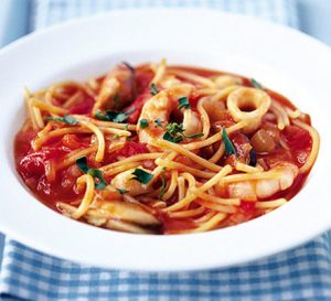 seafood mix pasta