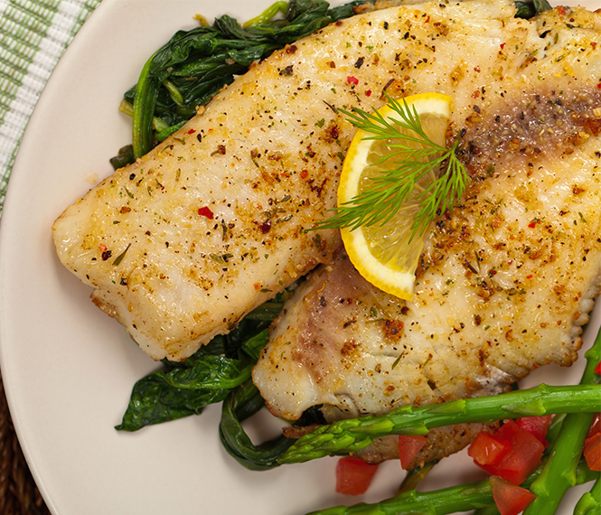 Simple Seasoned Baked Fish Fillet