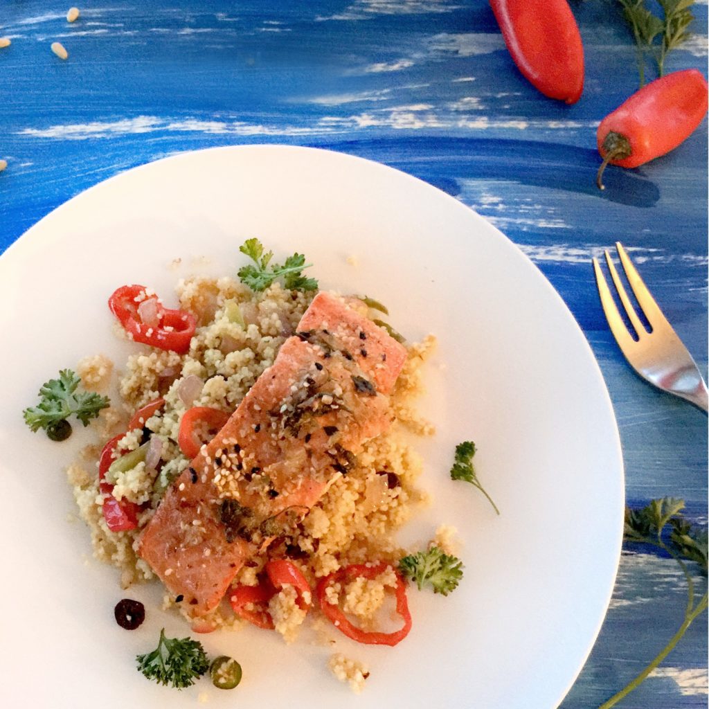 2Salmon Fillet and Spicy Moroccan Couscous CROPPED Panamei Seafood