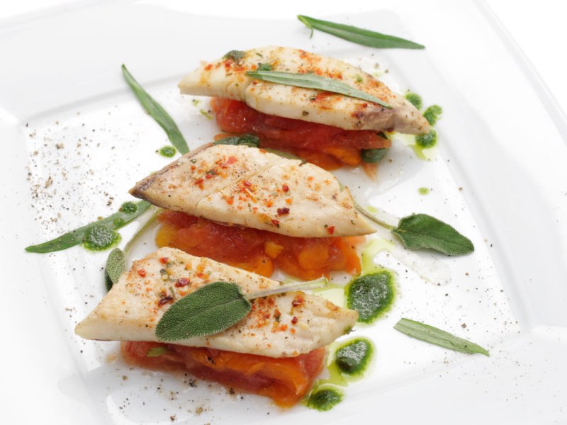 Grouper Fillets with Tomato and Sage
